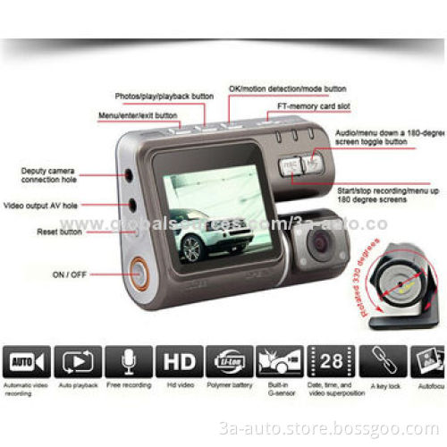 HD Car Black Box with Auto Reverse GPS Track Players, Portable